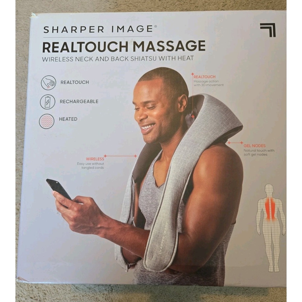 sharper image realtouch shiatsu massager - Picture 2 of 8
